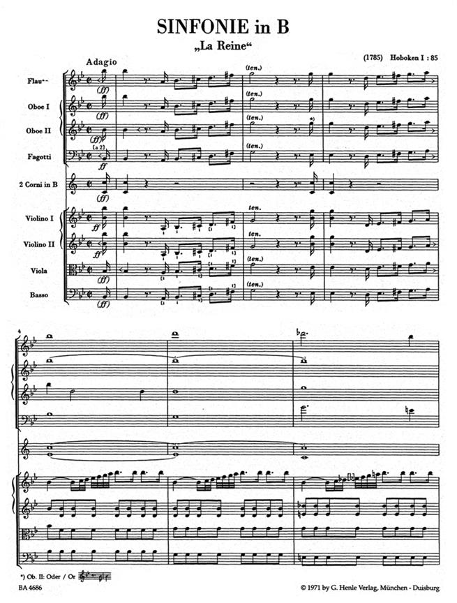 Symphony in Bb major No. 85